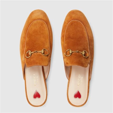 gucci princetown mule light brown|Women's Princetown slipper in light brown suede .